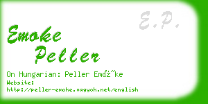 emoke peller business card